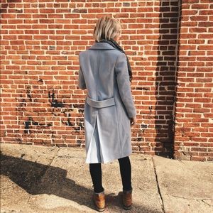 New Zara baby blue coat!